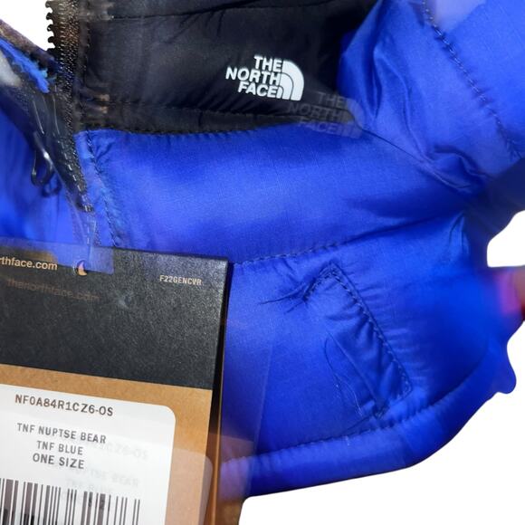 The North Face Teddy Bear Nuptse with blue puffer coat  30th Anniversary NWT - Picture 4 of 7